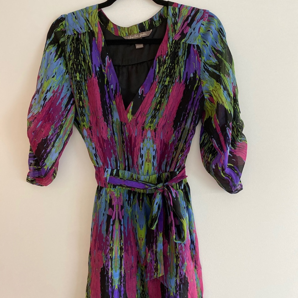 Charlie Jade splatter print dress